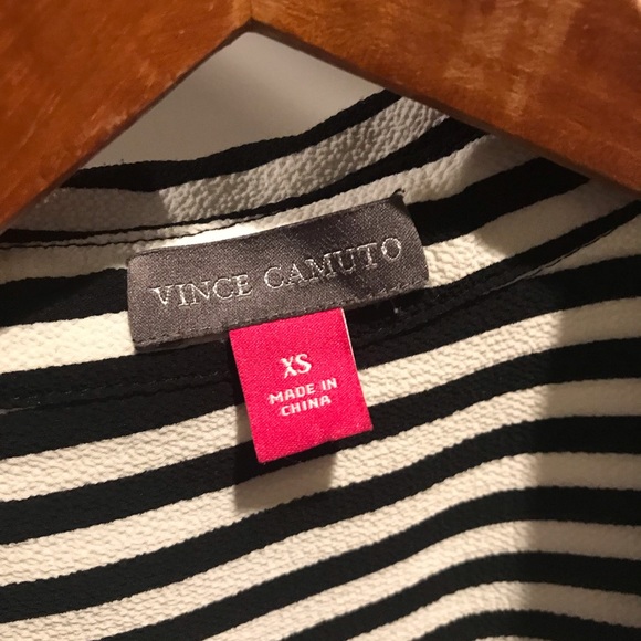 Vince Camuto | Striped Sleeveless Button Up XS - Picture 2 of 4